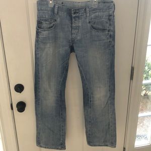 G Star Men’s Jeans 3301 Button Fly 36/34